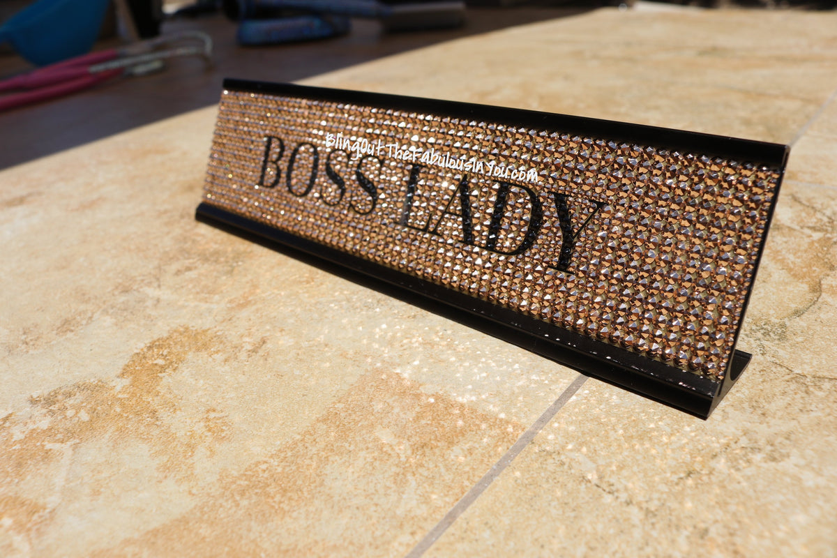 Boss lady hot sale desk plate